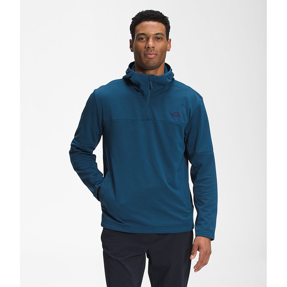 The North Face Hoodie Mens Australia - The North Face Wayroute Pullover Blue (NCF-926350)